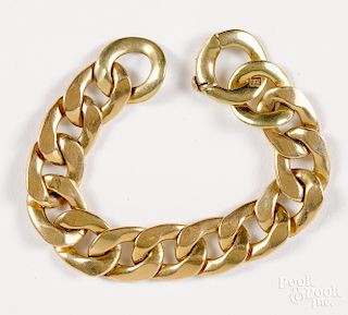 14K yellow gold link bracelet