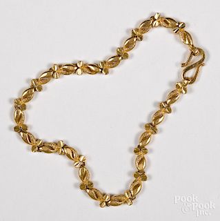 24K yellow gold bracelet