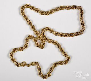 18K yellow gold necklace