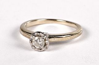14K gold diamond ring