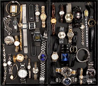 Assorted group of watches.