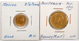 Two gold coins