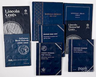 Group of Whitman blue coin collecting books