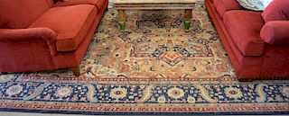 Oriental style carpet, machine made. 9'4" x 13'