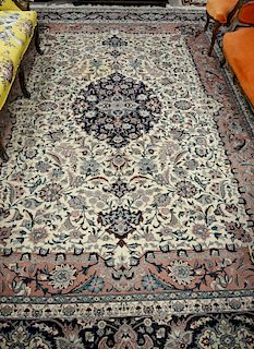 Oriental carpet. 9' x 12'. Provenance: Estate of Stephen M. Serlin of Lake George, New York