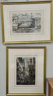 Sixteen Harper's Weekley's framed and matted having Donald Heald Fine Art label, sight size 10" x 15" and 15" x 10" Provenance: Prop...