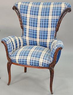 Mahogany fan back chair. Provenance: From an estate in Lloyd Harbor, Long Island, New York