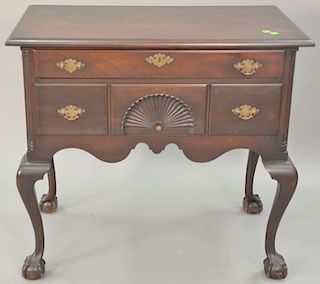 Custom mahogany Chippendale style lowboy. ht. 32 in., wd. 35 in.