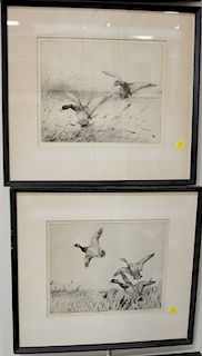 Set of five Winifred Austin duck etchings, signed lower right Winifred Austin, plate size 9" x 10 3/4" Provenance: From an estate in...