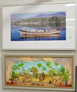 Four framed pieces including three Ronald Wilson framed photographs, Quissett Harbor Falmouth, Peggy's Cove Nova Scotia, Upper Lake...
