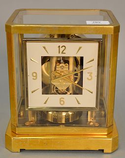 Lecoultre Atmos clock. ht. 9 1/4 in.