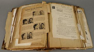 1917-1919 Book of Wanted men for murders, embezzlement, prison escape, train robbery, Iowa, Scranton PA, Califorian, New York, Kentu...