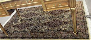 Oriental scatter rug. 4' x 6'2"