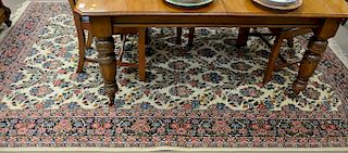 Oriental area rug. 6'2" x 9'6" Provenance: Estate of Stephen M. Serlin of Lake George, New York