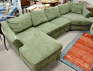 H.M. Richards three piece sectional sofa. total lg. 136 in.
