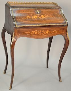 Louis XV style ladies desk. ht. 37 1/2 in., wd. 26 in.