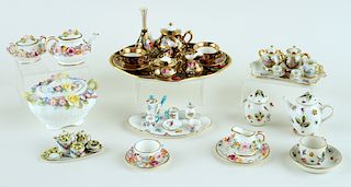 COLLECTION OF 6 MINIATURE TEA SETS