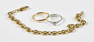 Group of 18K gold jewelry