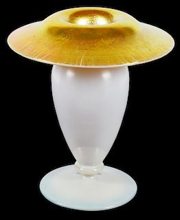 Steuben Gold Aurene Mushroom Vase