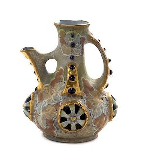 An Amphora Pottery Ewer Height 7 inches.