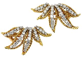 18Kt Gold & Diamond Kurt Wayne Earrings