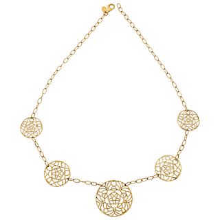 TOUS 18K yellow gold necklace.