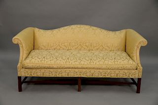 Hickory Chair Co. Chippendale style mahogany camel back sofa, 76 in. 
