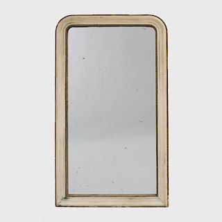 Victorian Cream Painted and Parcel-Gilt Mirror