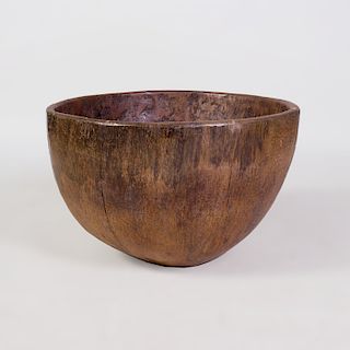 Large African Carved Hardwood Bowl