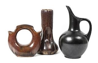 A Group of American Art Pottery Ceramic Articles, Height of tallest 9 inches.
