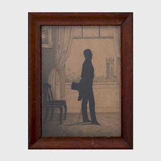 Attributed to William Henry Brown (1808-1883): Three Cut-Out Silhouettes of Gentlemen
