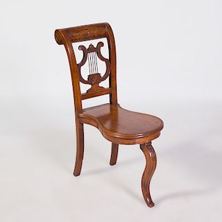 Directoire Style Provincial Mahogany Games Chair