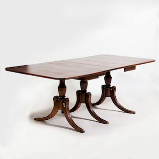 Regency Style Mahogany Extension Dining Table