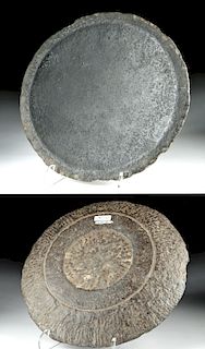Egyptian Pre-Dynastic Basalt Stone Offering Plate
