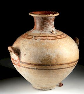 Impressive Cypriot Terracotta Handled Amphora