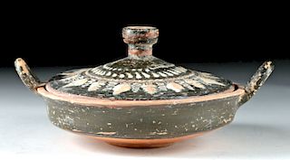 Gnathian Ceramic Lidded Lekanis
