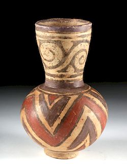 Cocle Polychrome Decorated Bottle