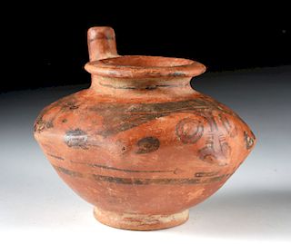 Cocle Pottery Spouted Jar in Stingray Form