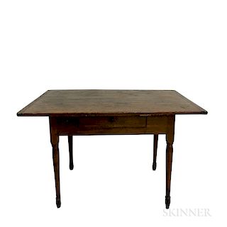 Country Turned Maple and Pine Tavern Table