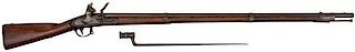 Springfield Model 1816 Flintlock Musket With Bayonet 
