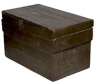 Civil War Forage Cap Shipping Crate with Lid 