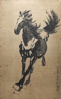 Xu Beihong "Galloping Horse" Ink on Paper
