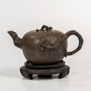 Gray Yixing Teapot
