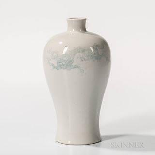 White Meiping   Vase
