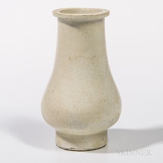 White-glazed Crackle Vase
