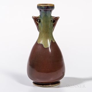 Small Liver Red-glazed Vase
