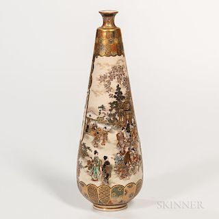 Ryozan Satsuma Bottle Vase