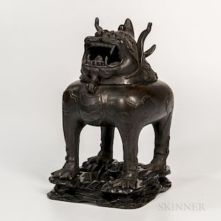 Bronze Qilin  -shaped Censer