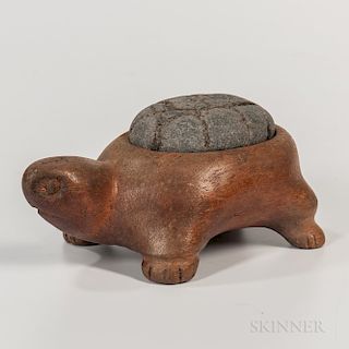 Lacquered Bamboo Turtle-shape Mortar
