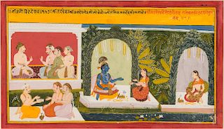 Painting of a Scene from a Gita Govinda